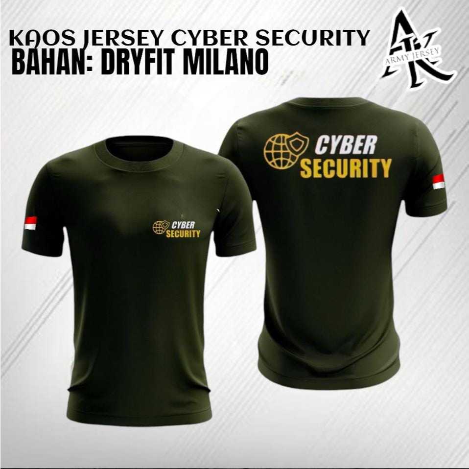 KAOS JERSEY OLAHRAGA CYBER SECURITY TERBARU /KAOS DALEMAN CYBER SECURITY /BAHAN DRYFIT MILAN0