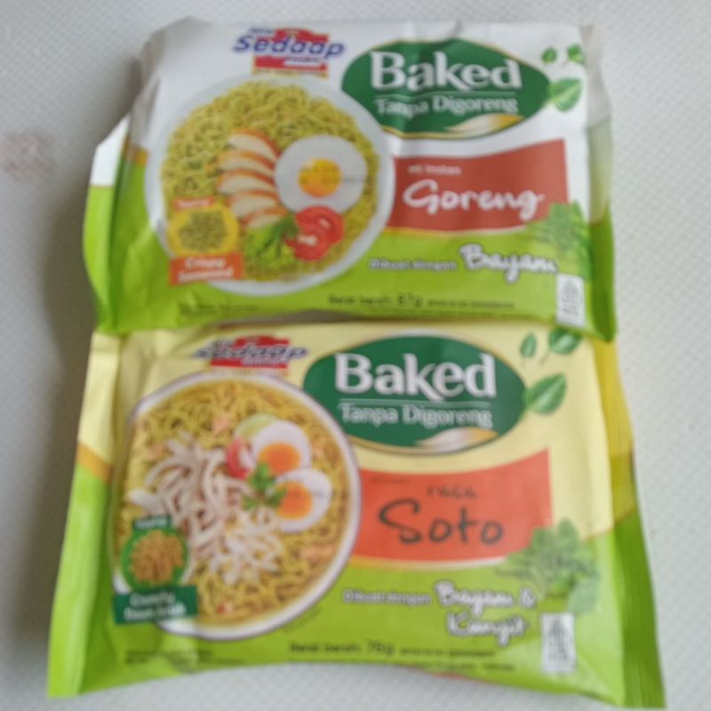 

mie sedap rasa baru goreng dan kuah instan Baked 87 gram