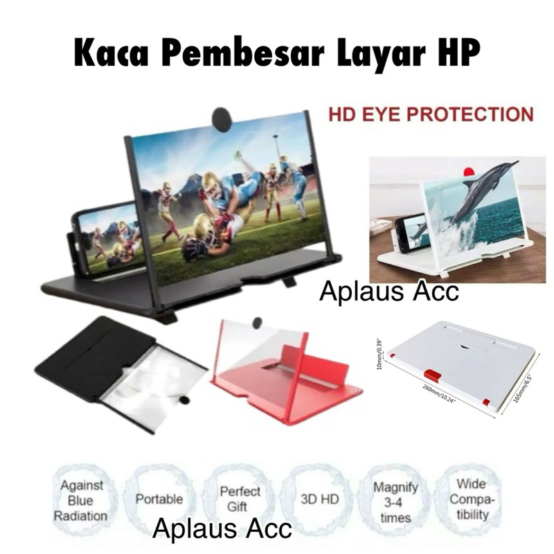 Pembesar Layar HP F3 3D Kaca Pembesar Layar Enlarge Screen