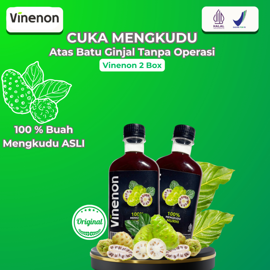

Vinenon Cuka Mengkudu Herbal Diabetes dan Batu Ginjal