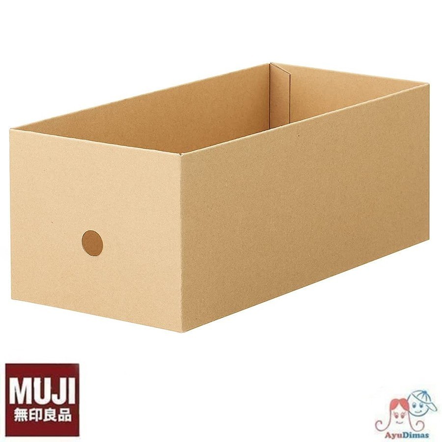 

Muji Cardboard file box - kotak / storage organizer