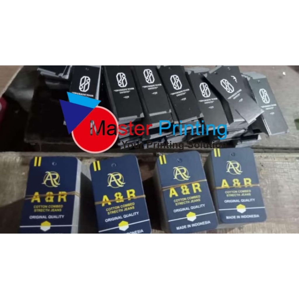 

Isi 1000lusin Label Hang Tag Custom Label Baju Custom , hangtag , handtag , hantag LB007
