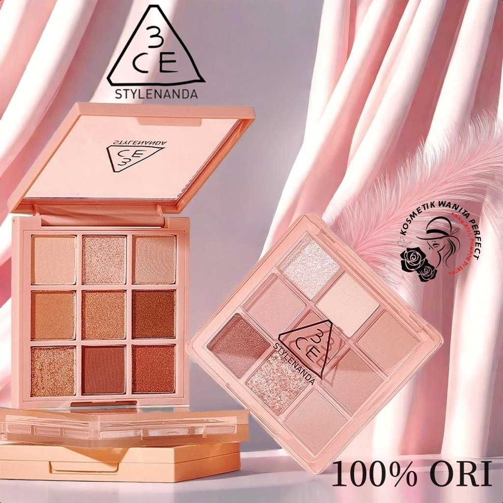 【100% Original 】3CE 9 kolom eyeshadow/Mood Recipe Multi Eye Color Palette 8g