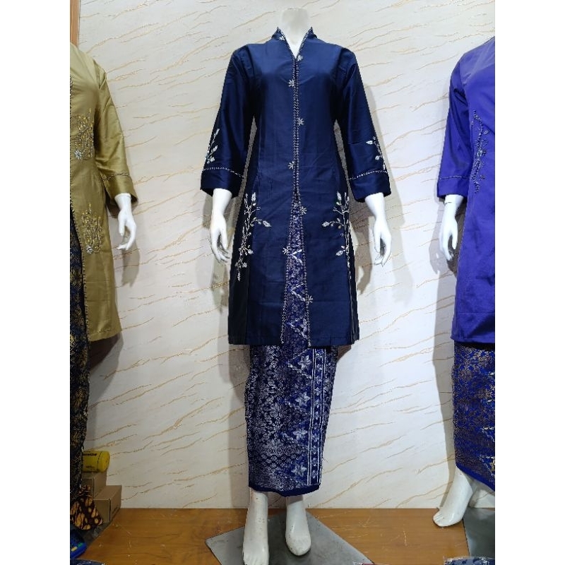 RJ3 Atasan baju kurung malaysia // kebaya kurung melayu bahan taffeta motif kapas // baju kurung
