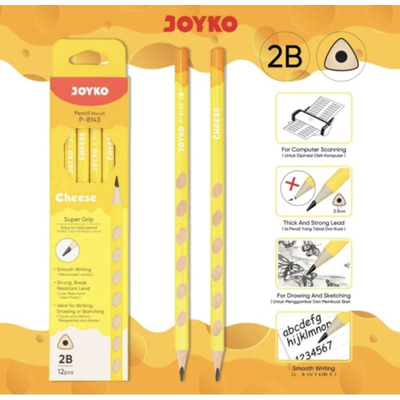 

Pensil serut Joyko P-8143 2B (1btg)