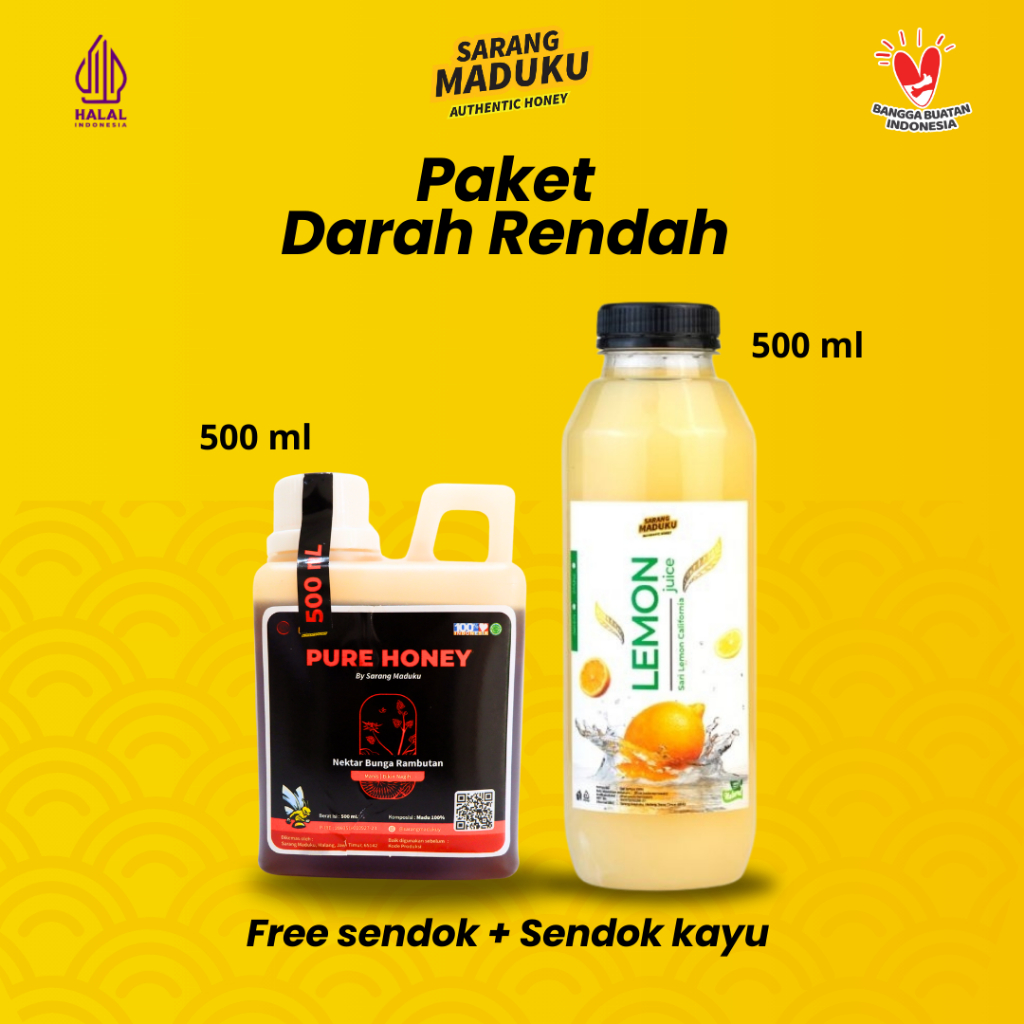 

Sarang Maduku - Paket Darah Rendah – Madu Rambutan – Sari Lemon