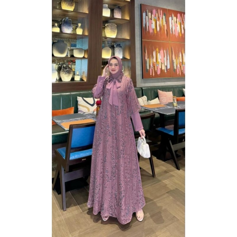 Arabella Dress| Gamis Pesta| Gamis Premium| Peetu.id