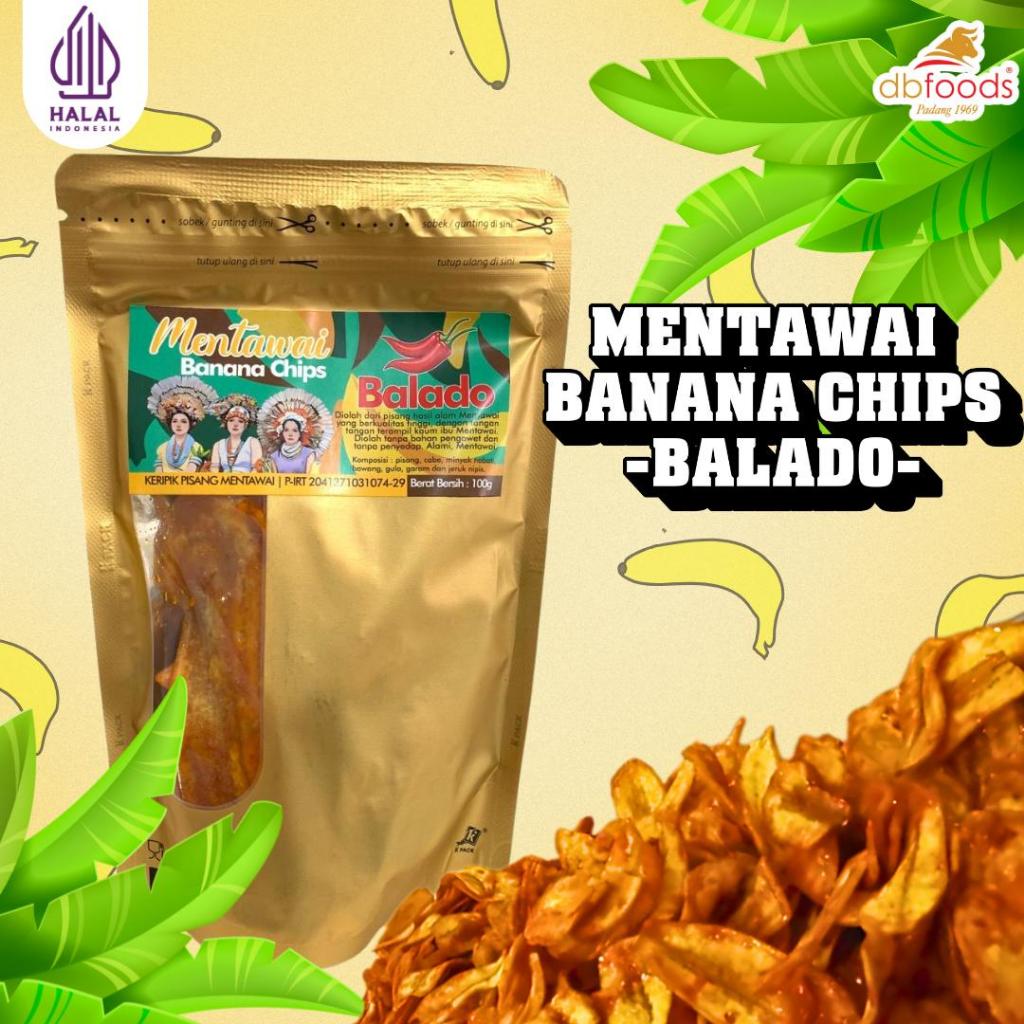 

Mentawai Banana Chips Balado Premium 100g keripik pisang balado asli Mentawai