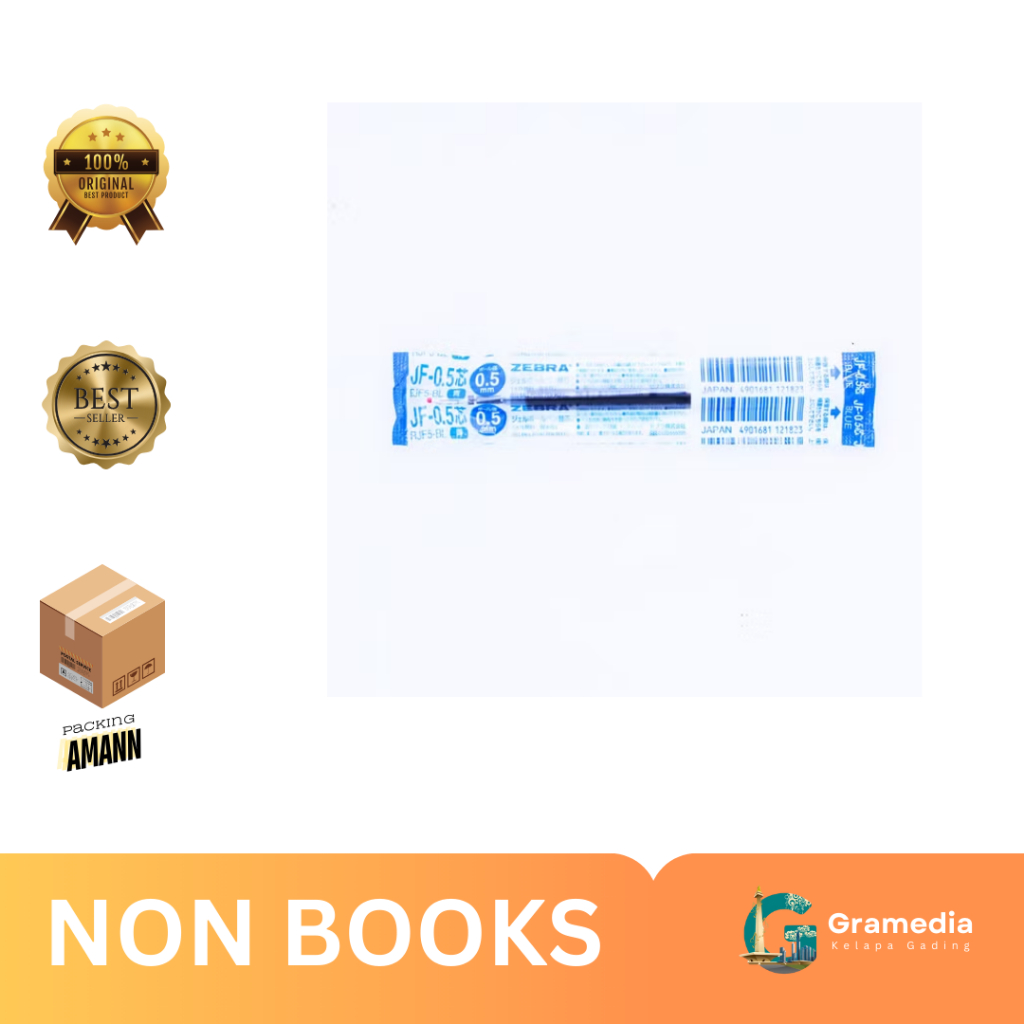 

Gramedia Kelapa Gading - ZEBRA SARASA REFILL JF FINE 0.5 BLUE