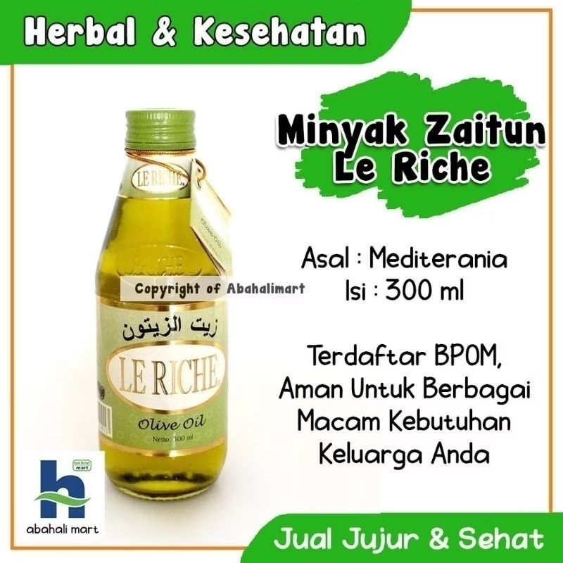 Minyak Zaitun Lerich Asli murni 100%