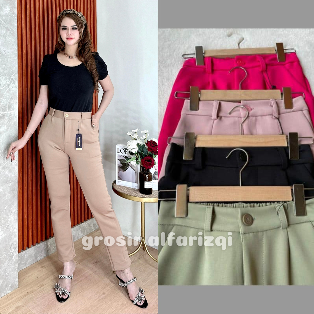 CELANA PENSIL SCUBA - CELANA KERJA WANITA - SCUBA PANTS PREMIUM - CELANA BASIC SCUBA PANTS
