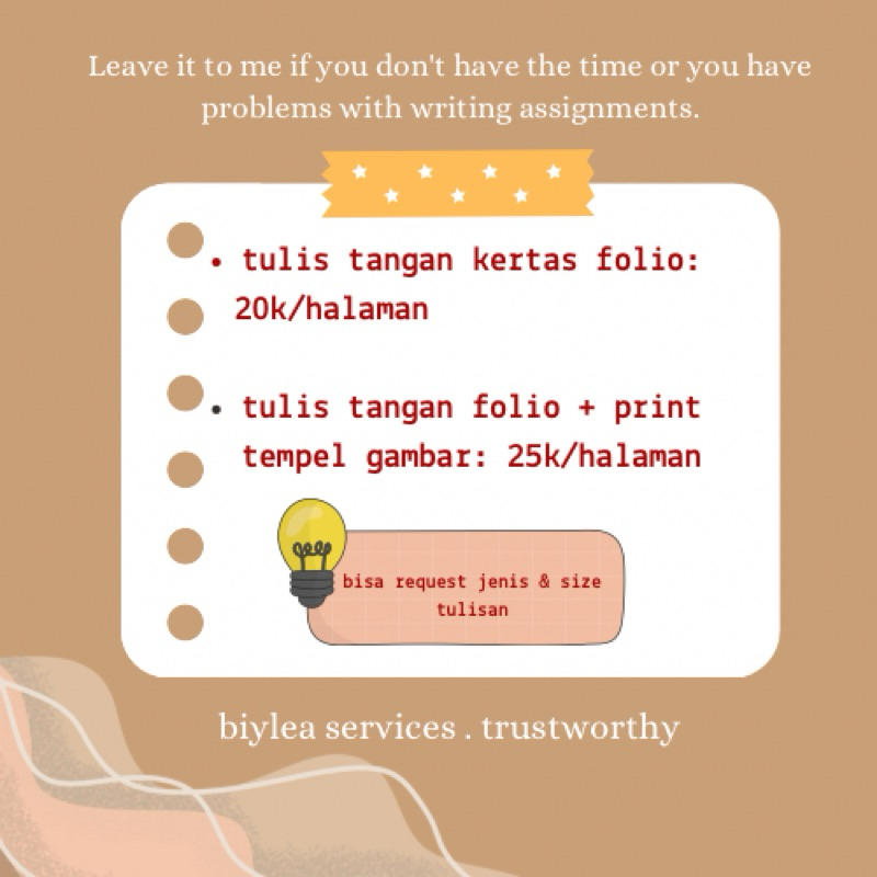 

jasa tulis tangan| FOLIO | biylea services.trustworthy