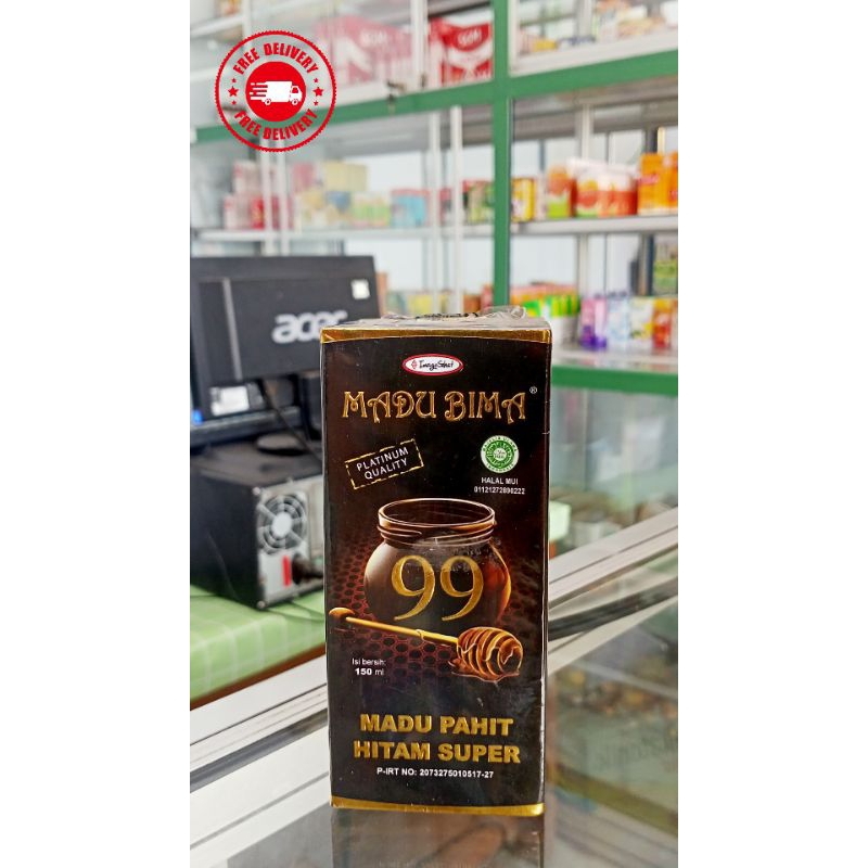 Madu Bima 99 Madu Pahit Hitam Super 150ml