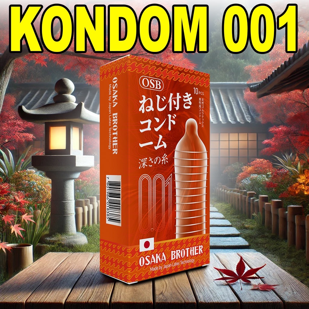 Kondom 001 Ultrathin Jepang - Ultra Tipis Bergerigi dan Tahan Lama - OSB OSAKA BROTHER