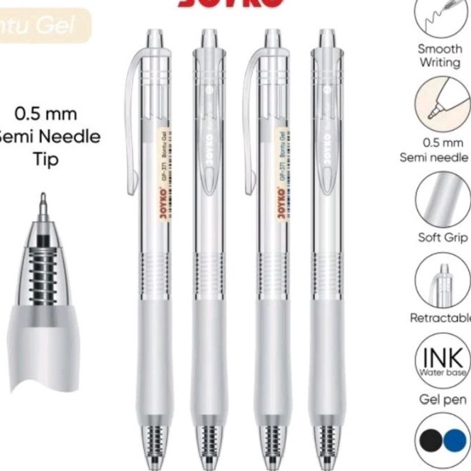 

FG2 Pulpen Gel joyko Gp371 Bontu Gel 5mm 1pak12pcs