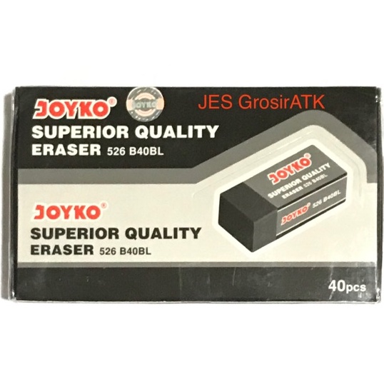 

HJ6 Eraser Penghapus Pensil JOYKO B4HITAM Pak4pcs