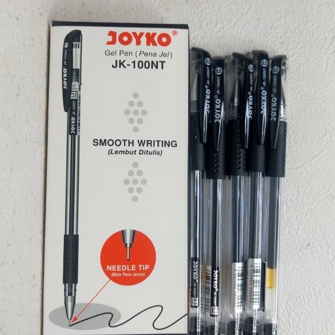 

Terbaik Pulpen gel mata lancip 5mm JOYKO JK1NTper pak