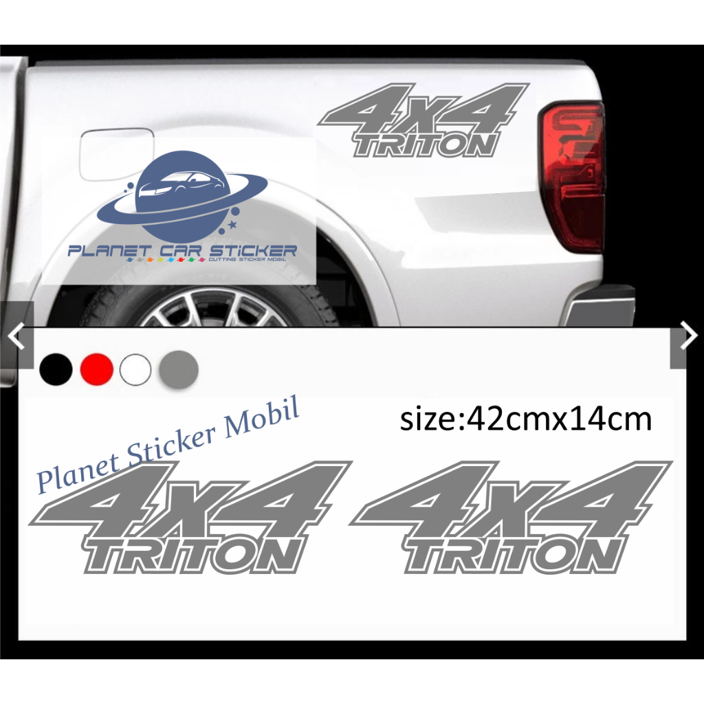 best sticker triton stiker 4x4 triton bak samping mobil mitsubishi triton stiker 4x4 2pcs new design