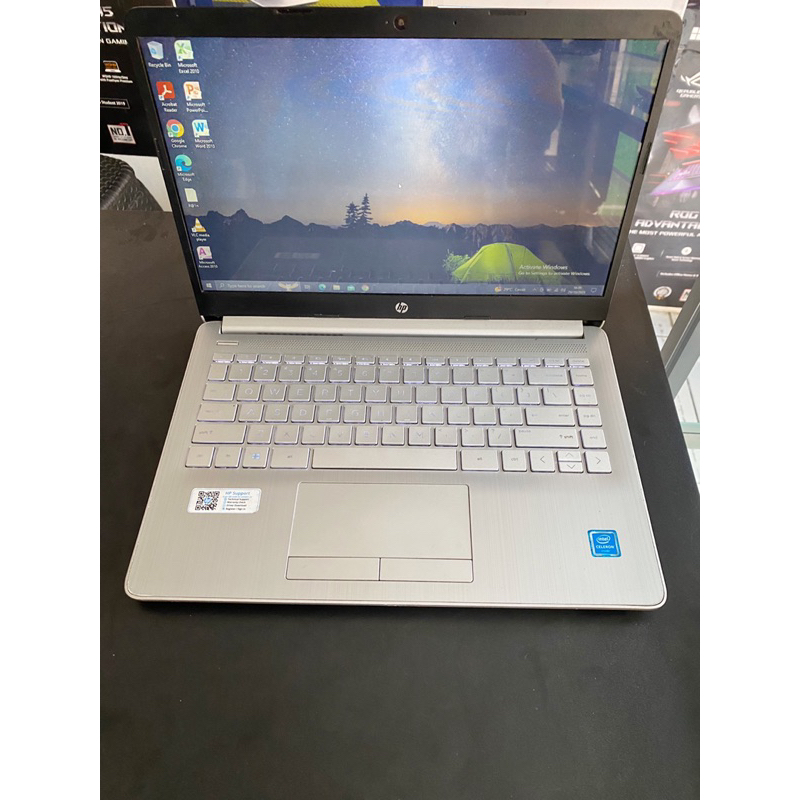 Laptop HP 14s RAM 4GB SSD 256GB siap pakai