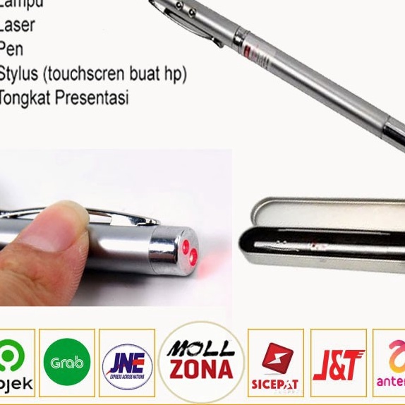 

Flash Sale PULPEN PEN EXCLUSIVE PENA PRESENTASI 5 IN 1 LASER POINTER BOX PREMIUM