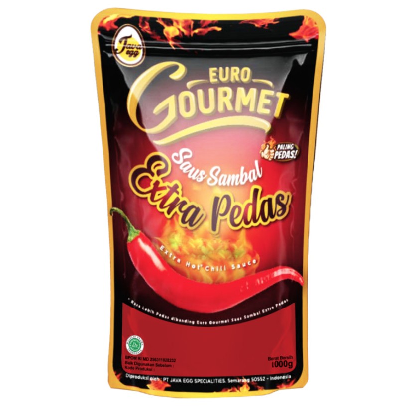 

Saus Euro Gourmet Extra Pedas 1kg Refill Pack