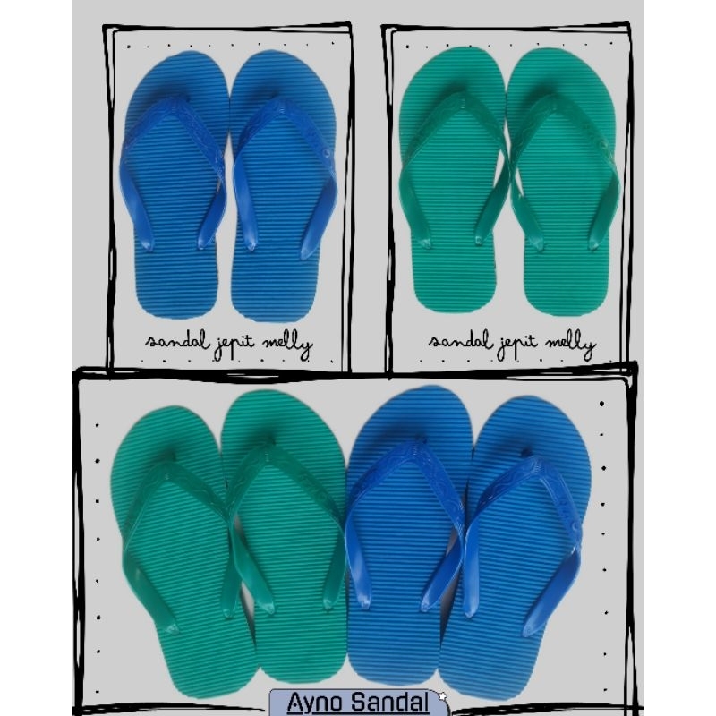 (Grosir 6 Pasang) Sandal Jepit Murah Original Melly Spesial