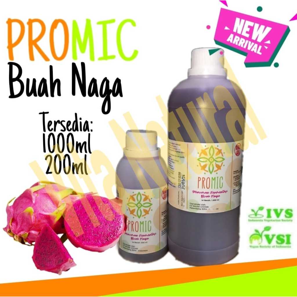 Promic Probiotik 1000 ml Buah Naga / Jambu Kristal / Starter / Biang