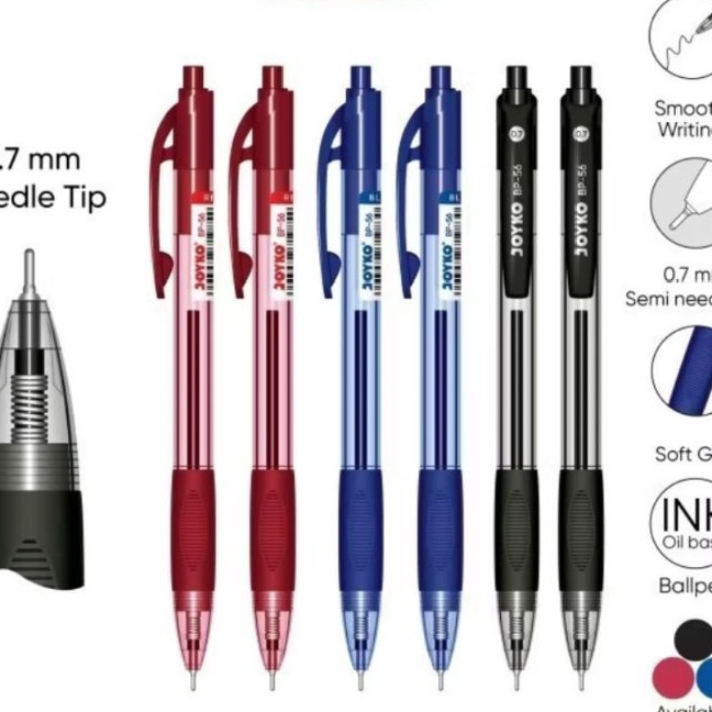 

KI3 Pulpen Joyko Bp567 mm 1pak12pcs