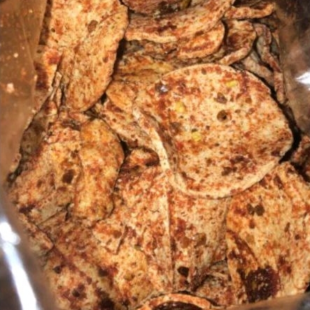 

500 GR BASRENG TIPIS PEDAS DAUN JERUK/BASRENG KOIN