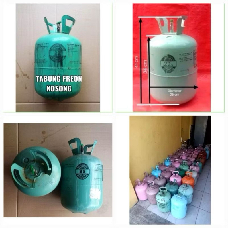TABUNG FREON KOSONG BEKAS Tabung kompresor bekas kosongan