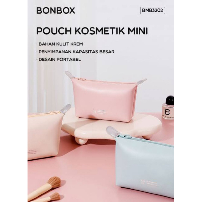 Miniso X Bonbox Pouch Make Up / Puch Tempat Make Up Bonbox