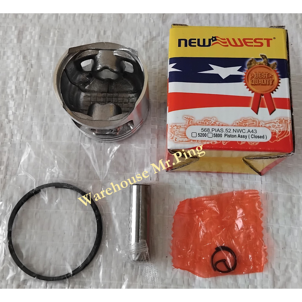 Terbaik New West Ring Clip Pin Piston Gergaji Mesin Chainsaw 5200 568 588 598 Set Lengkap