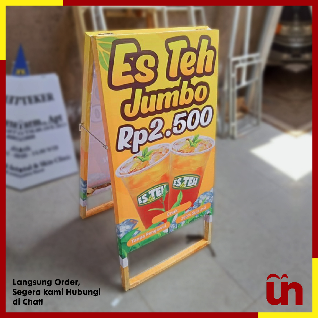 

Stand Banner Spanduk Kayu Es Teh Jumbo 50 x 100