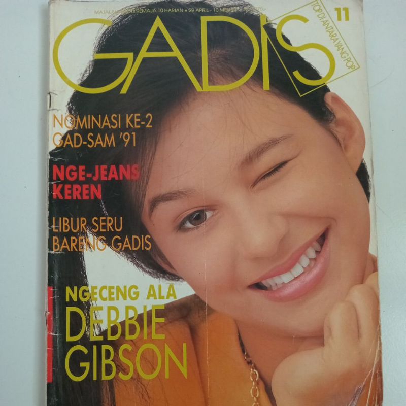 Majalah Gadis Tahun 1991 Cover Irina Handojo Oetomo