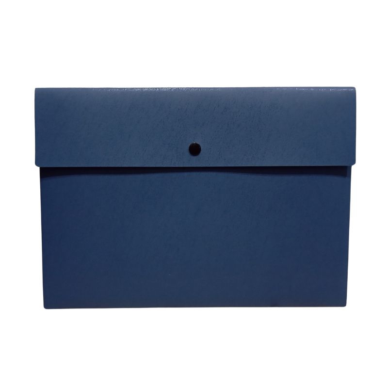 

ATARU Map File Folder A4 - Biru kantung penyimpanan kertas dokumen tekstur kulit kuat kokoh tebal by ACE Hardware