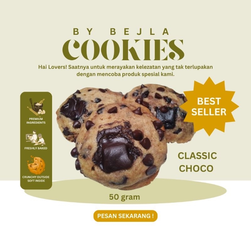 

Soft Baked Cookies by Bejla | Min. Order 3 pcs