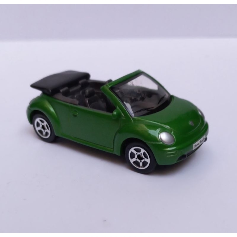 realtoy volkswagen vw new beetle 1/57 loose diecast hijau