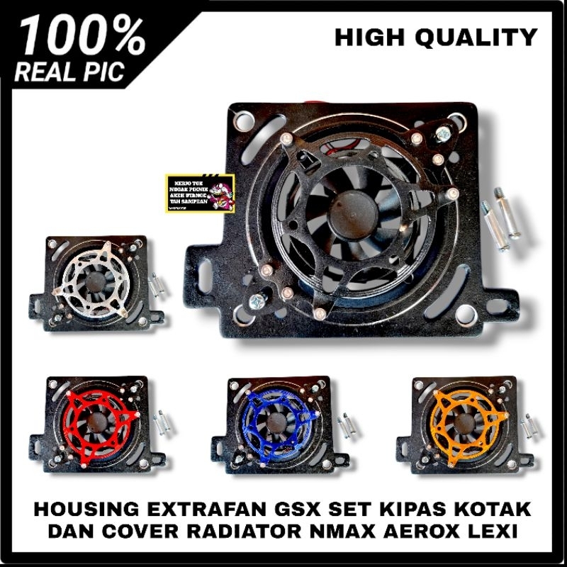 HOUSING EXTRAFAN COVER OTOM KIPAS RADIATOR EXTRA FAN GSX SET KIPAS KOTAK DAN COVER RADIATOR NMAX AER