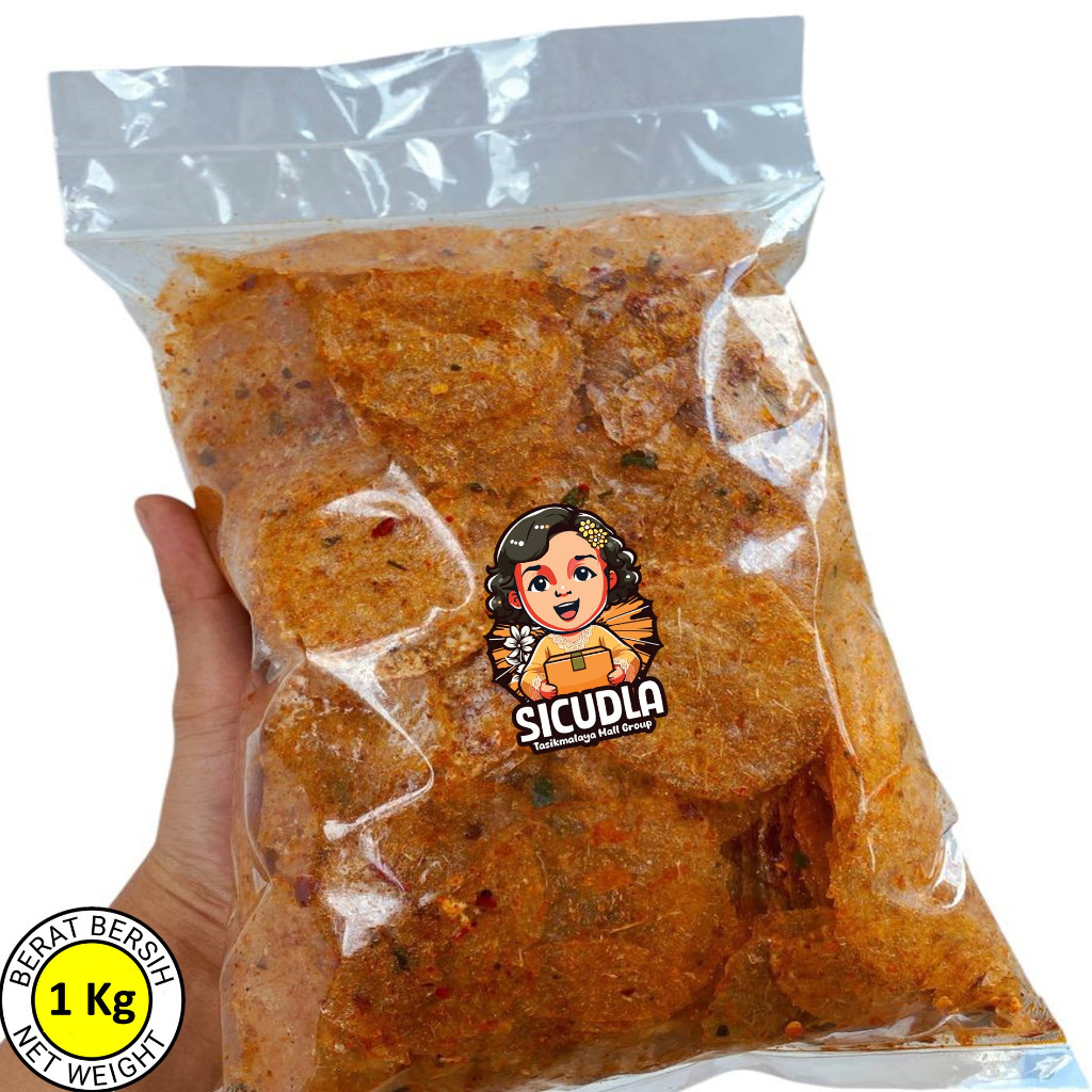 

pink KERIPIK KACA SICUDLA Kemasan 1 Kg & gram - Pedas Jeruk