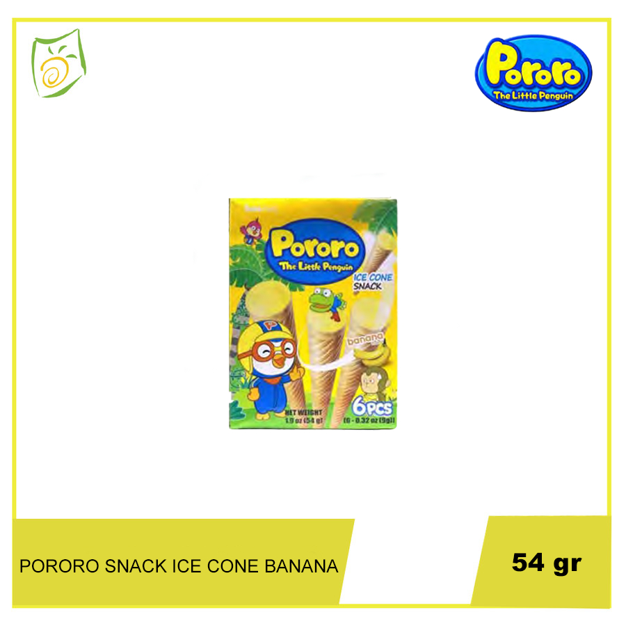 

Pororo Snack Bingbing Ice Cone Banana - Camilan Pisang yang Lezat 54gr