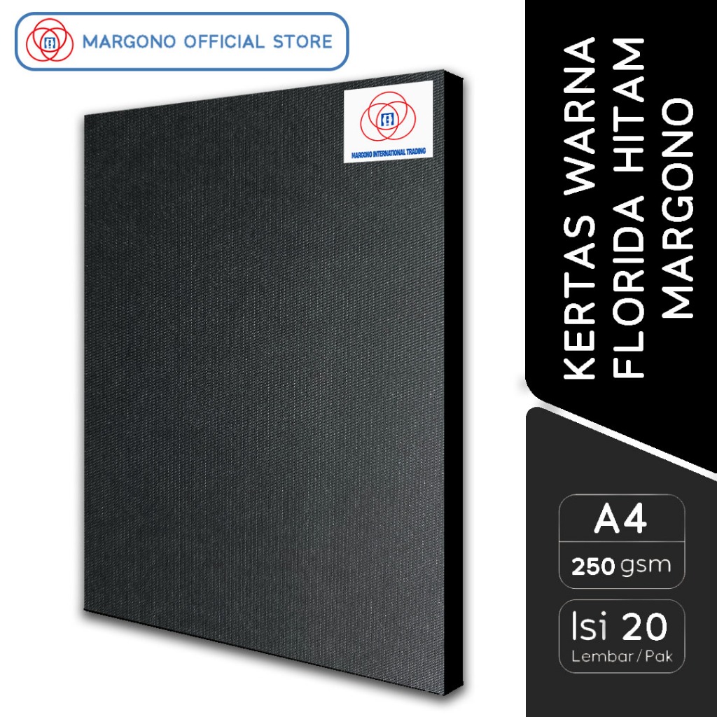 

Margono Kertas Warna A4 Florida Hitam 250 gsm