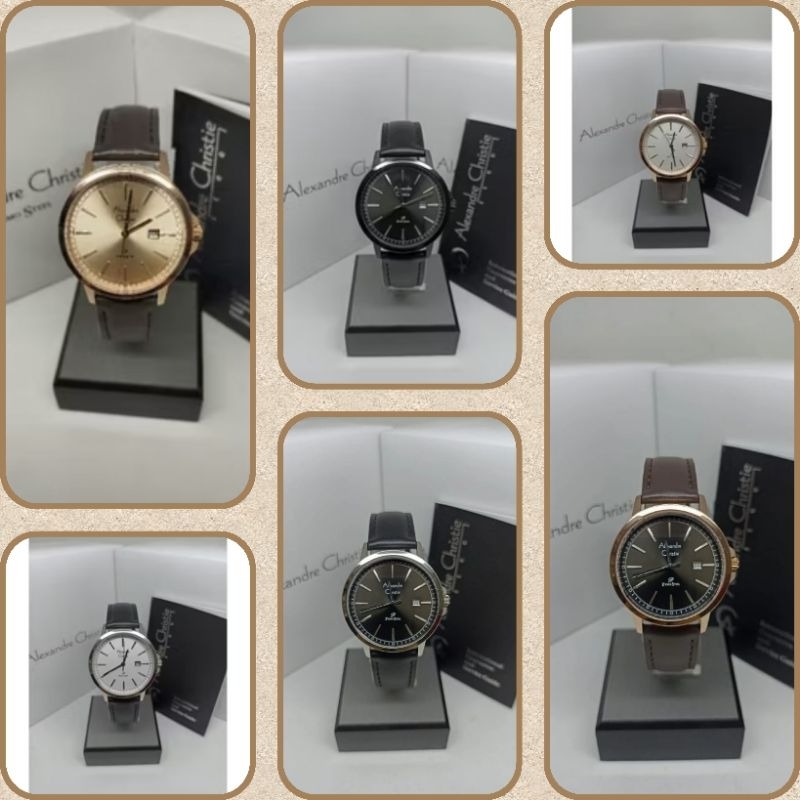 Jam Tangan Wanita Alexandre Christie Primo 1014 AC1014 AC 1014 Tali Kulit