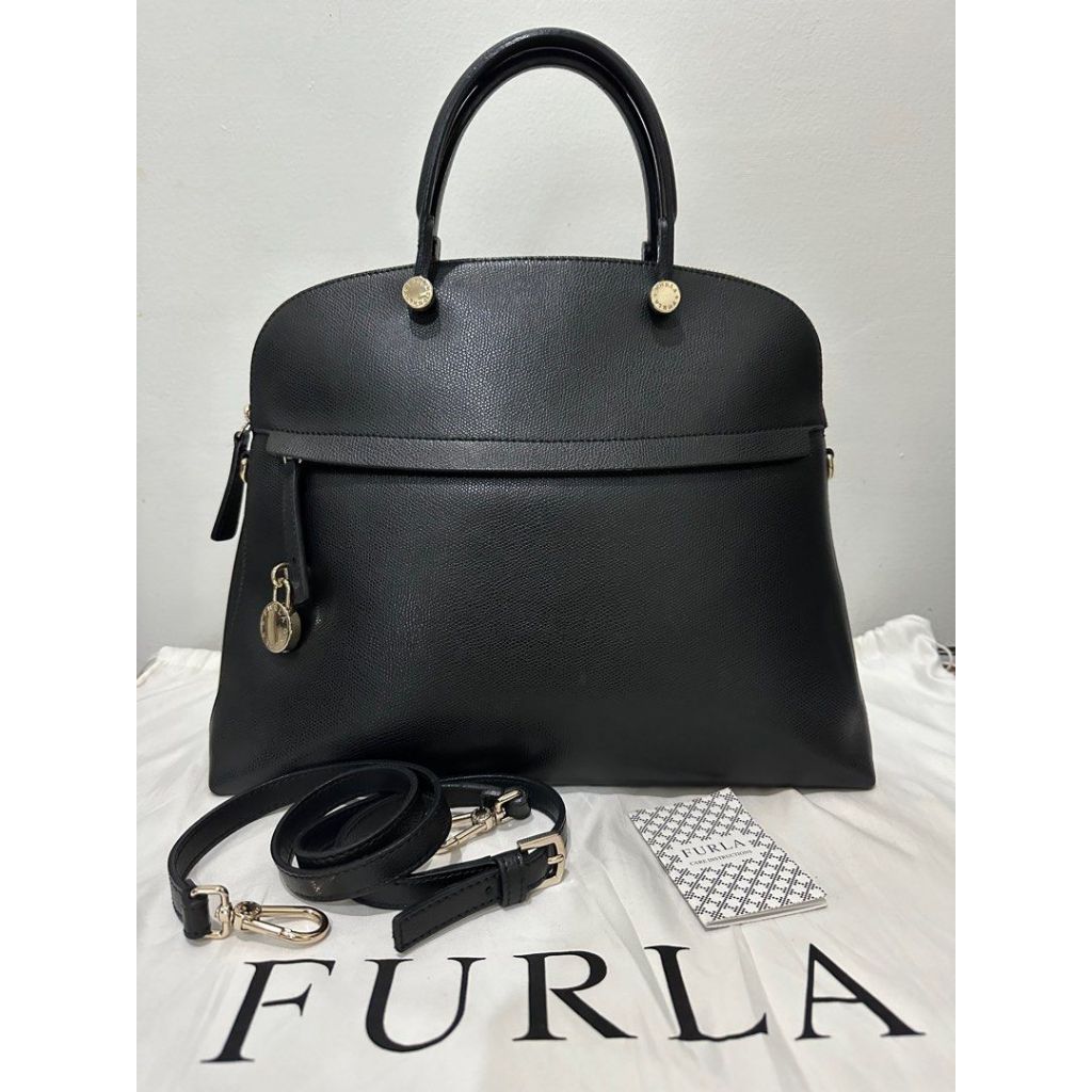 Furla Piper Large Bag - Black SUPER MINT CONDITION