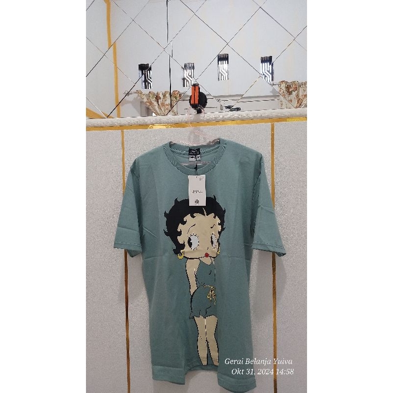 Kaos Oversize Betty Boop Kaos Bershka Betty Boop