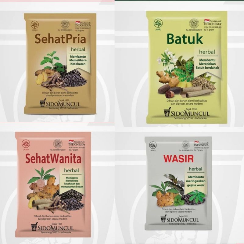 

jamu herbal sidomuncul 1sachet