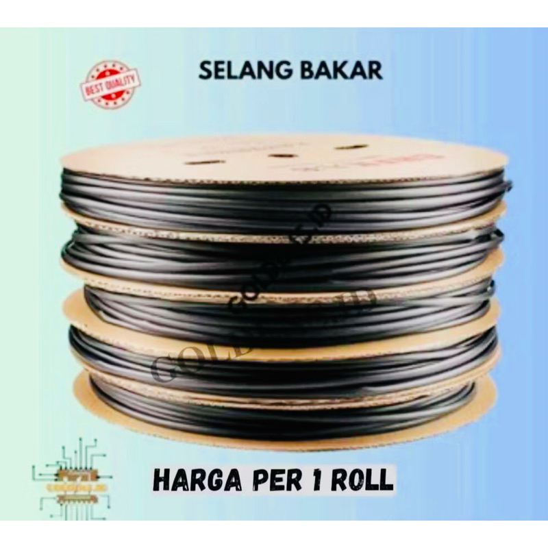 SELANG BAKAR 1 ROLL/ ISOLASI BAKAR 1 ROLL/ 2MM, 3MM, 4MM, 5MM, 6MM, 7MM, 8MM