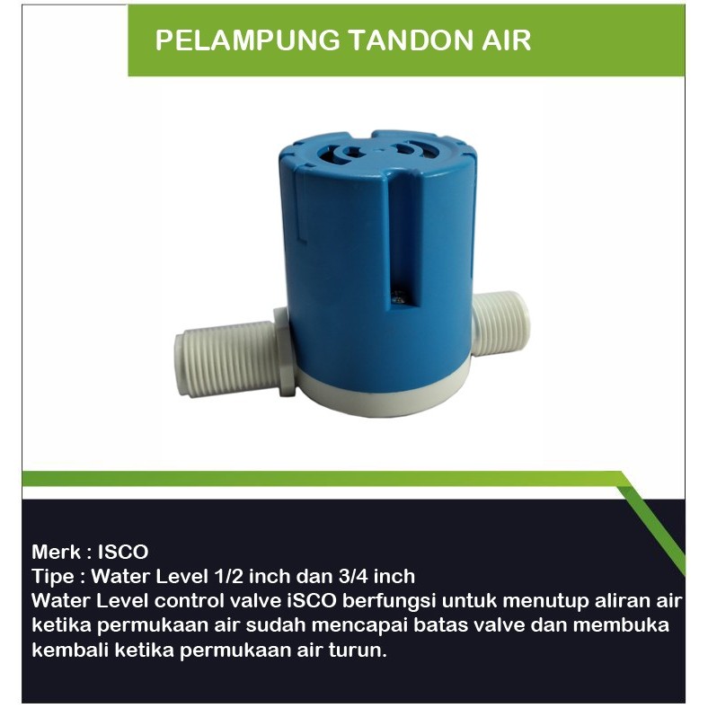 Pelampung Tandon Air Isco / Pelampung Otomatis / Tandon Air Toren