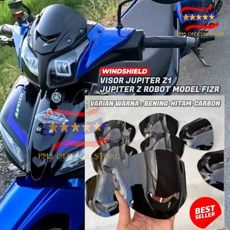 VISOR JUPITER Z1 JUPITER Z ROBOT MODEL FIZR BAHAN FULL AKRILIK UNIVERSAL PM5
