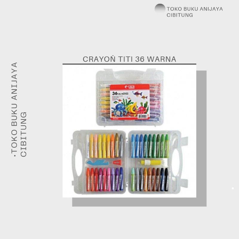 

CRAYON MEWARNAI MERK TITI UK 36 / CRAYON MEWARNAI BERKUALITAS