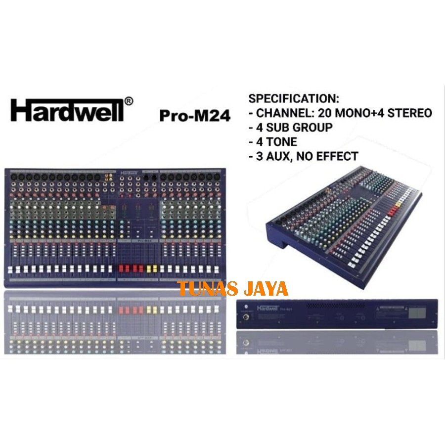 Mixer Audio Hardwell Pro M24 Original 24 Channel